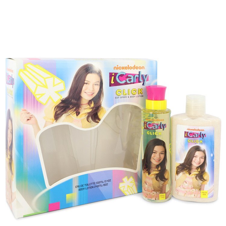 iCarly Click by Marmol &amp; Son Gift Set -- 3.4 oz Eau De Toilette Spray + 8 oz Body Lotion (Women)