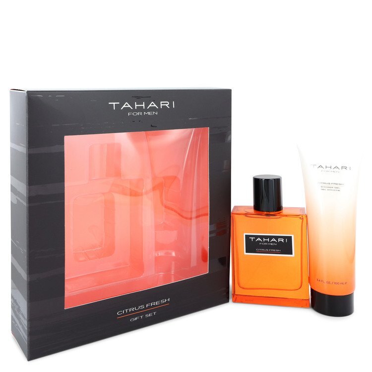 Tahari Citrus Fresh by Tahari Gift Set -- 3.4 oz Eau De Toilette Spray + 3.4 oz Shower Gel (Men)