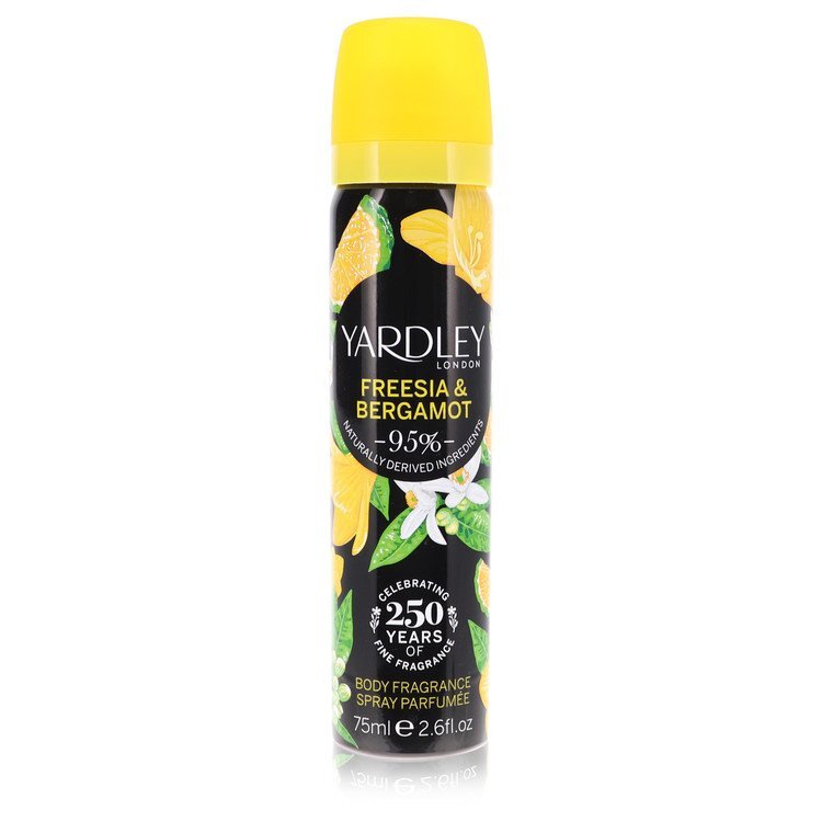 Yardley Freesia &amp; Bergamot by Yardley London Body Fragrance Spray 2.6 oz (Women)