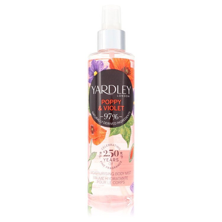 Yardley Poppy &amp; Violet by Yardley London Body Mist 6.8 oz (Women)